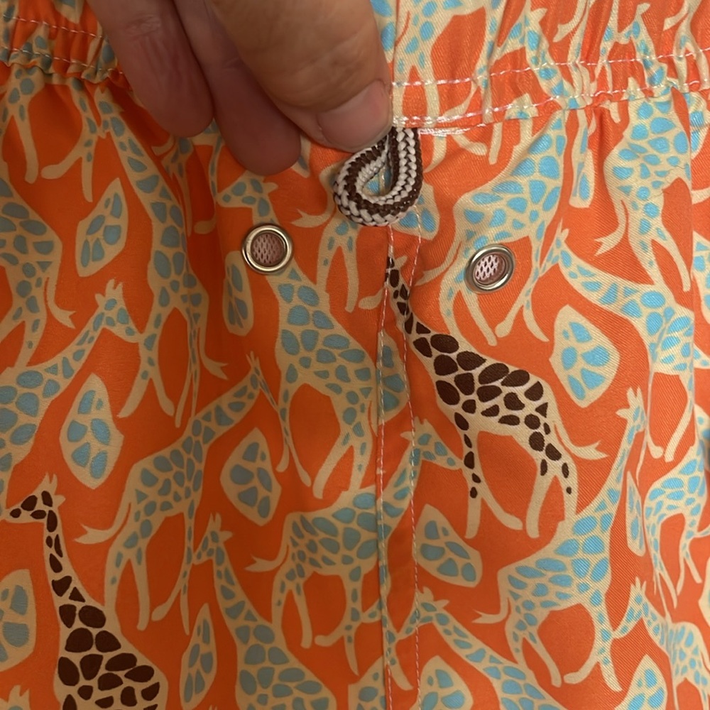 Peter Millar Vibrant Orange Patterned With Giraff… - image 5